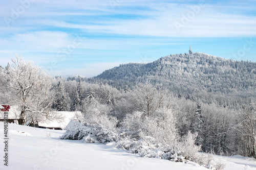 Zimowy krajobraz górski