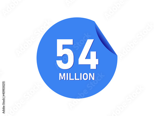 Free Download 54 million badge, 54 million banner - GFXLoad