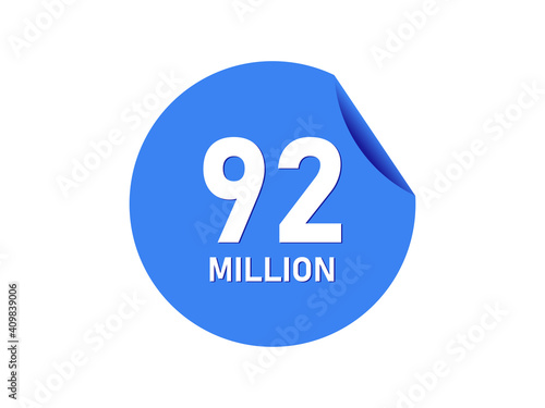 92 million badge, 92 million banner photo