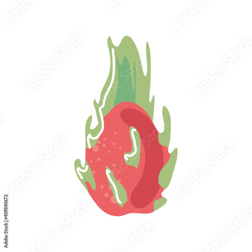 pitahaya fresh fruit icon isolated style