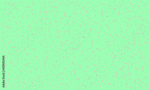 Light mint green background with pink dashes