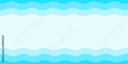 Blue white color wave pattern texture background. Use for design summer holiday concept.