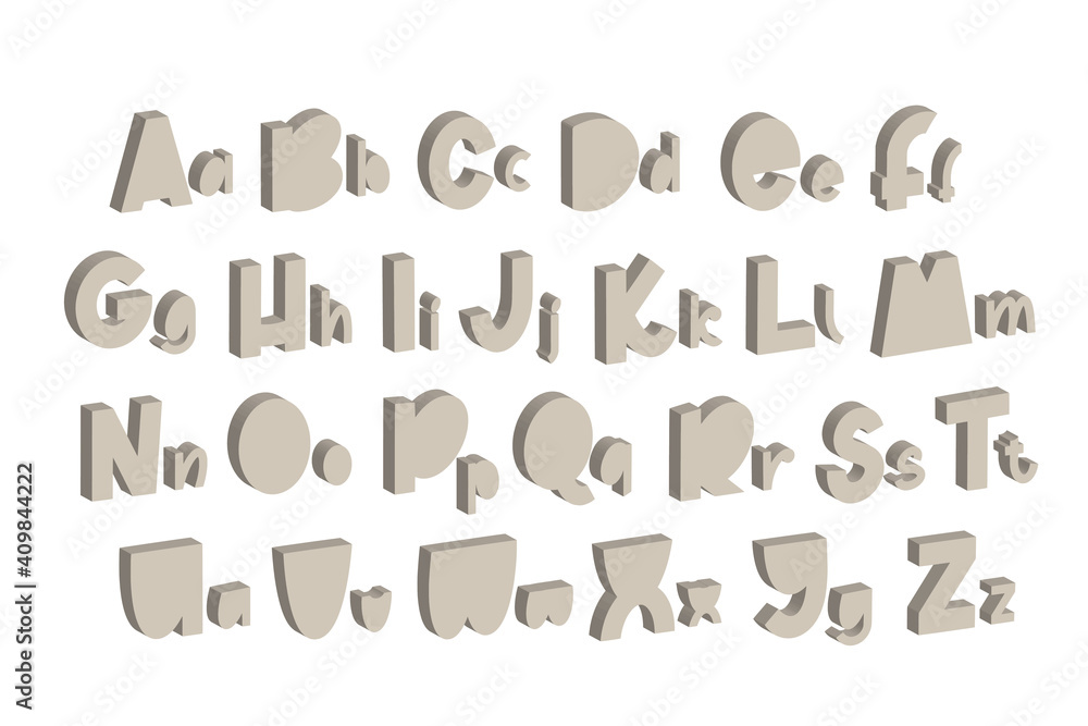 Gray 3d font. Latin typography. Font for event and promotions, banner and monogram and poster. Gray 3d font. Latin typography. Font for event and promotions, banner and monogram and poster.