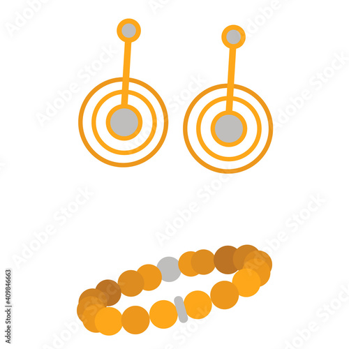 vector womens bracelet and earrings