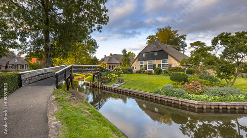 Canals in Giethoorn Village