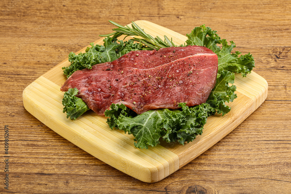 Raw beef steak for grill