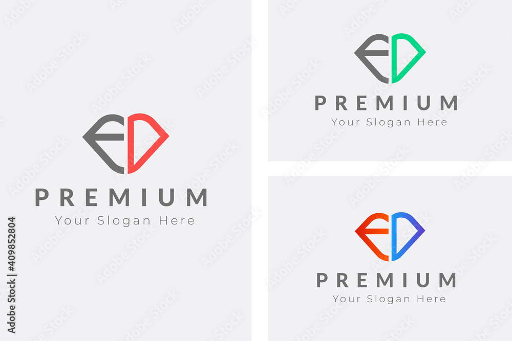 Initial latter ED monogram logo design template. ED ,DE ,E,D Abstract Letters Logo Monogram Initial latter ED monogram logo design template. ED ,DE ,E,D Abstract Letters Logo Monogram