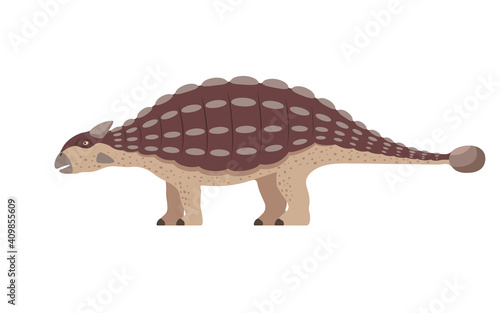 Vector ankylosaurus dinosaur