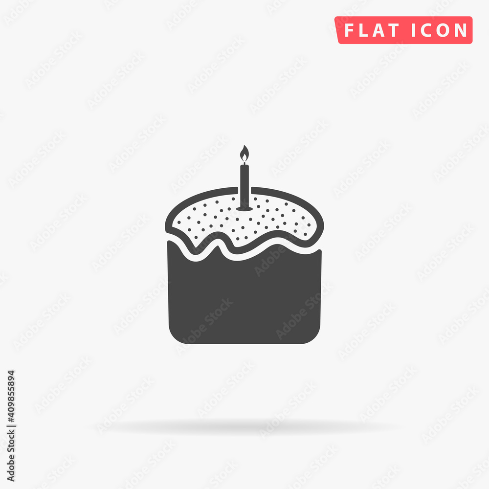 Easter Cake flat vector icon Easter Cake flat vector icon