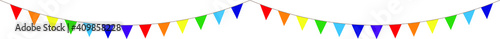 Blank banner, bunting or swag templates for scrapbooking parties, spring, Easter, birthday