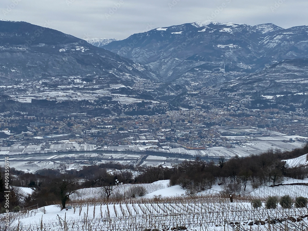 Fototapeta premium winter in the mountains