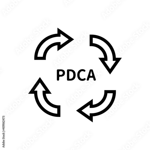 PDCA　アイコン素材　