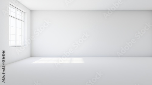 White room with incident li...