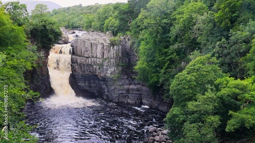 High Force Waterfall, Bowlees Tees Valley, County Durham photo