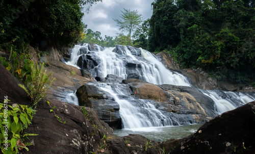 Hathmale Ella beautiful water fall wide angel close up photograph