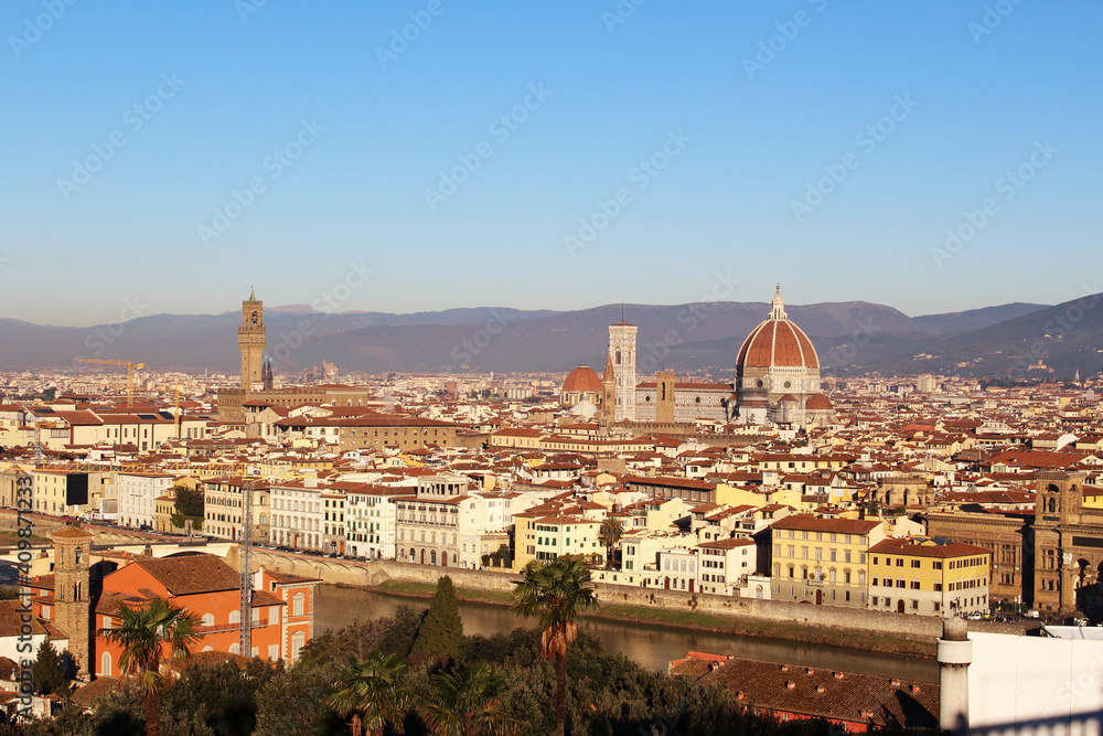 海外旅行 イタリア フィレンツェ ミケランジェロ広場から撮影した展望003