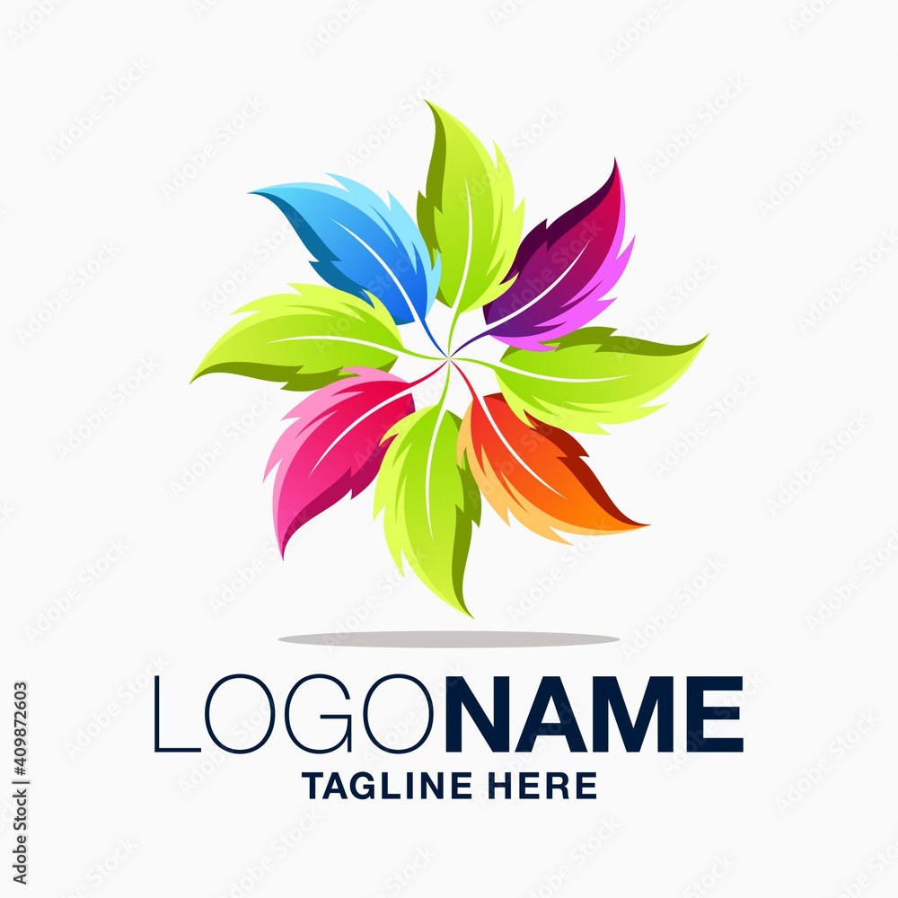 leaf logo design leaf logo design