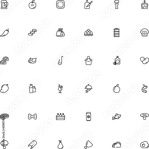 Foto icon vector icon set such as: whiskey, cloche, farfalle, eggshell, company, prot