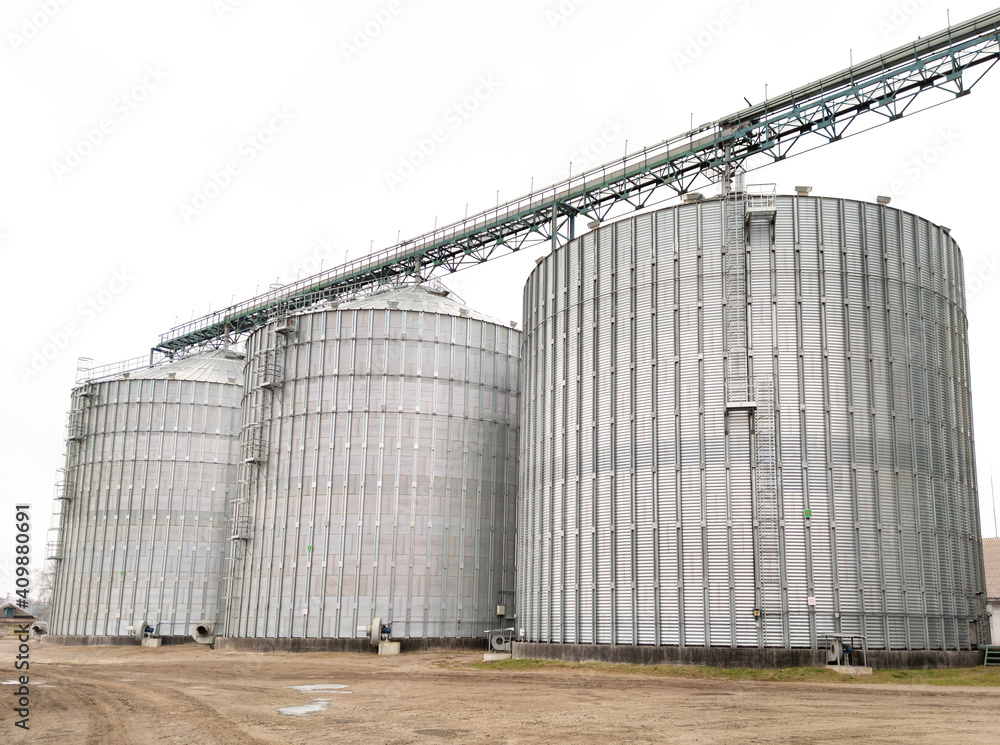 Grain storage silo