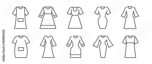  10アイコンセット（衣料品／婦人服）