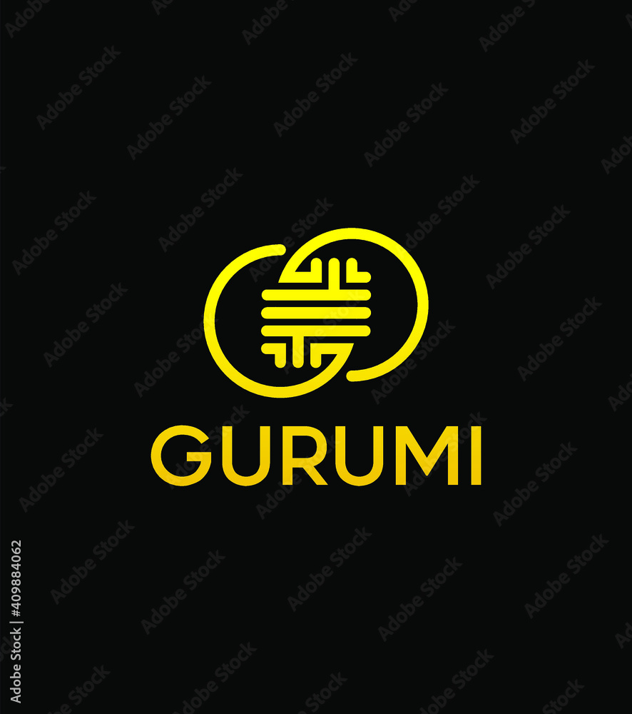 Gurumi logo template, vector logo for business and company identity Gurumi logo template, vector logo for business and company identity