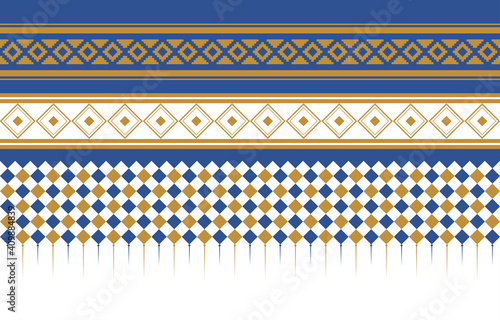 Abstract ethnic geometric pattern design for background.Vector and illustration.