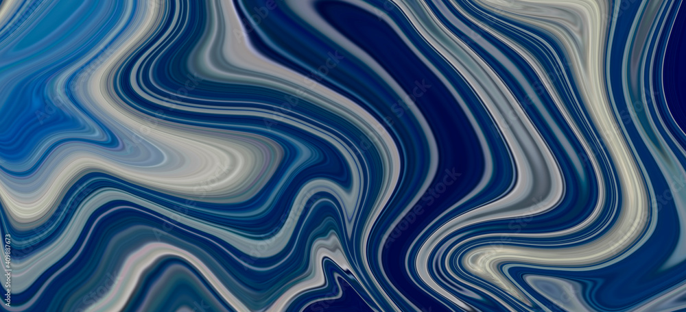 Marbled blue and white abstract background. Liquid marble pattern. The element of water. Marbled blue and white abstract background. Liquid marble pattern. The element of water.