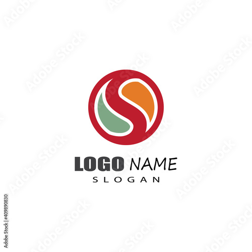 Business corporate S letter logo design vector