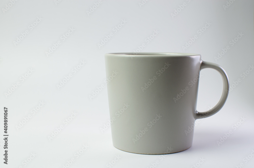Coffee mug cup with light and shadow modern style on single position and presentation white background, empty tea cup isolated wallpaper. Coffee mug cup with light and shadow modern style on single position and presentation white background, empty tea cup isolated wallpaper.