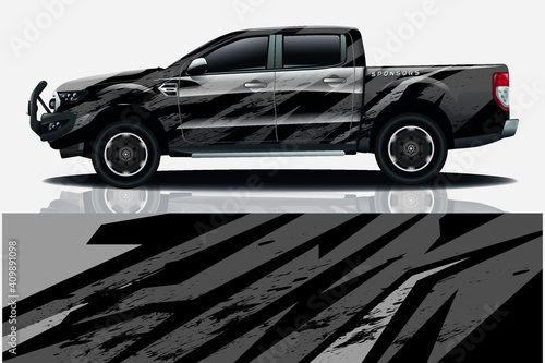 car decal wrap design vector