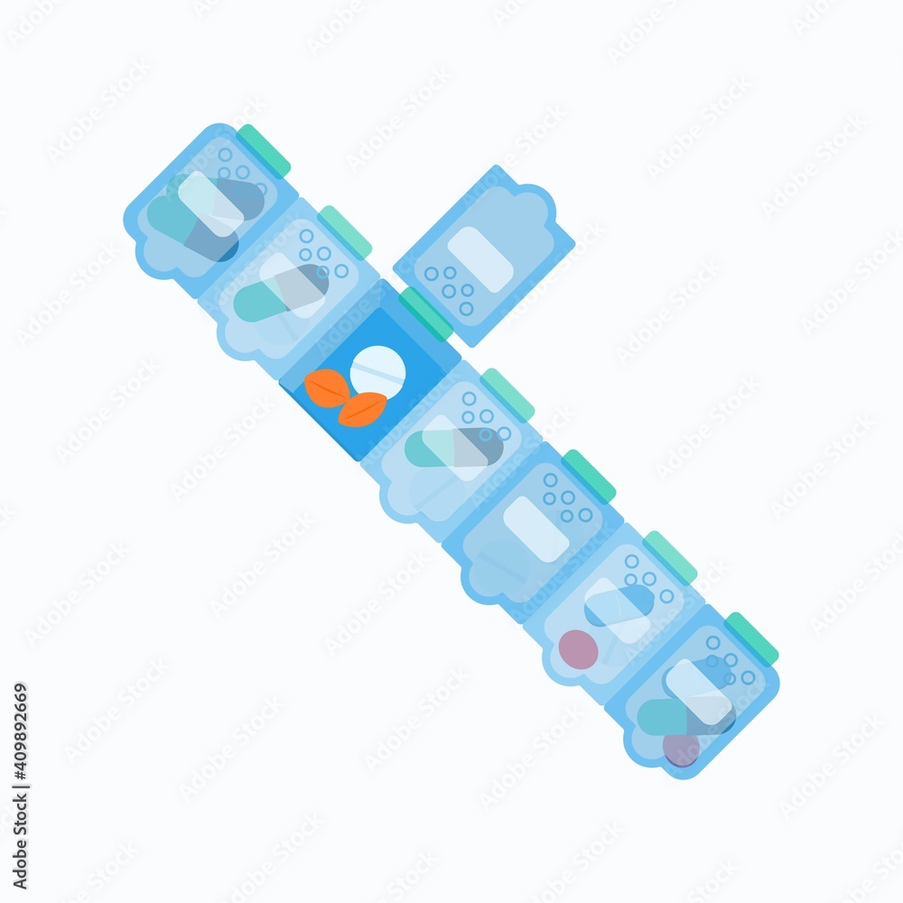 Packaging pills in boxes. Vector illustration of the packer's work. Medicine, pharmacy, drugs. Packaging pills in boxes. Vector illustration of the packer's work. Medicine, pharmacy, drugs.