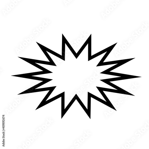 Classic cartoon or comic explosion