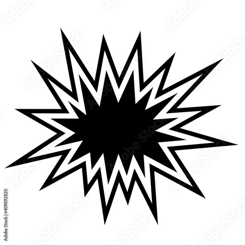 simple explosion vector graphic