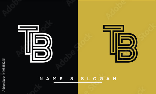 TB, BT, T, B  Abstract Letters Logo Monogram