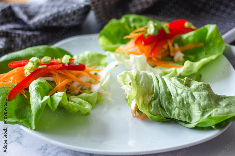 Ketogenic Lettuce Chicken Wrap Ketogenic Lettuce Chicken Wrap