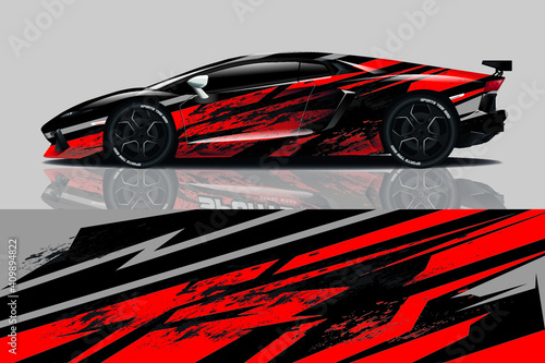 car decal wrap design vector