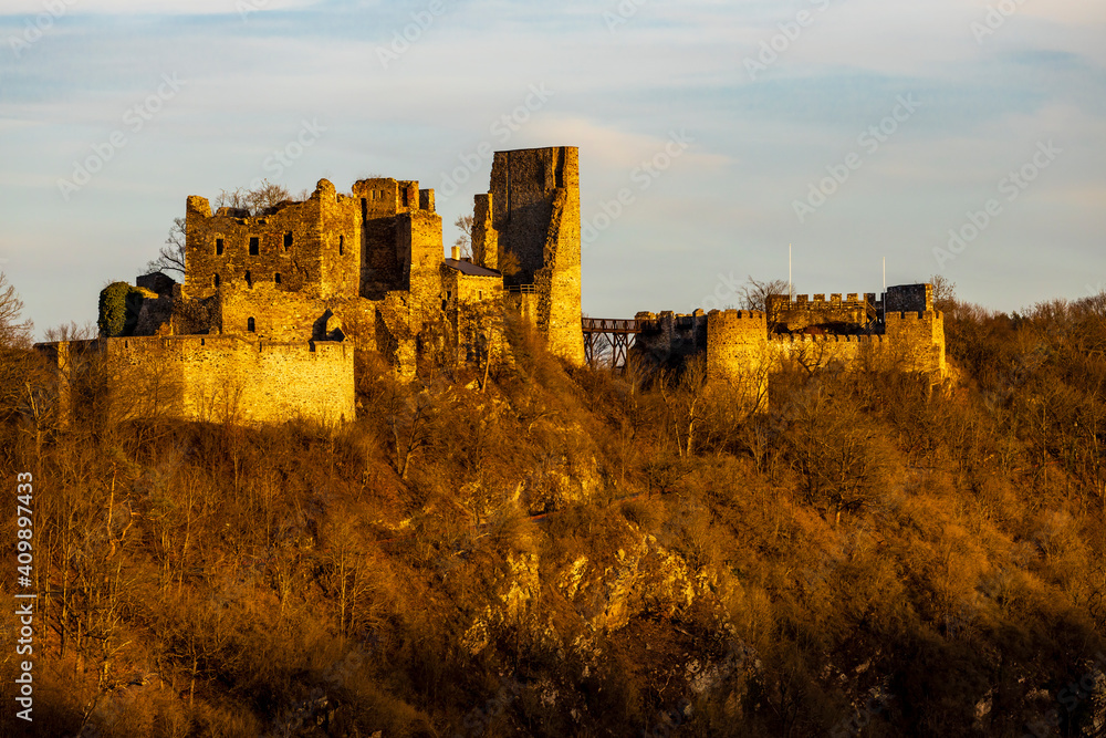 Obraz premium Ruins of Cornstejn, Czech Republic