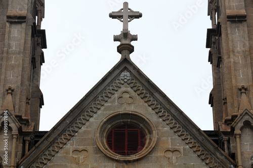 Architectural scenery of Sacred Heart Cathedral, Guangzhou City, Guangdong Province, China