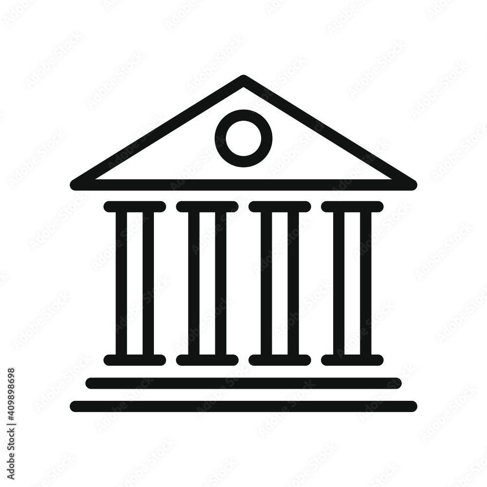 illustration of bank icon