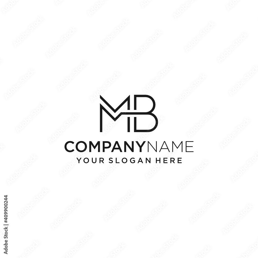 Abstract BM initials modern logo design. Clean, professional and luxurious. Abstract BM initials modern logo design. Clean, professional and luxurious.