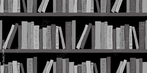 Book illustration background. Seamless pattern. Vector. 本のイラストパターン