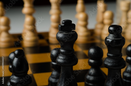 chess pieces on a chessboard