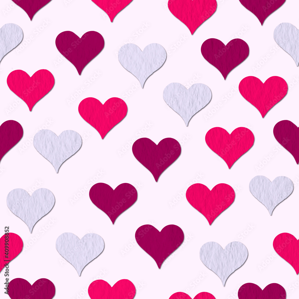 Patrón corazones rosas Patrón corazones rosas