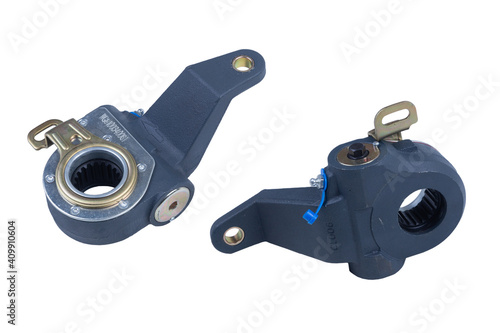 Foto brake manual slack adjuster truck isolated on white background