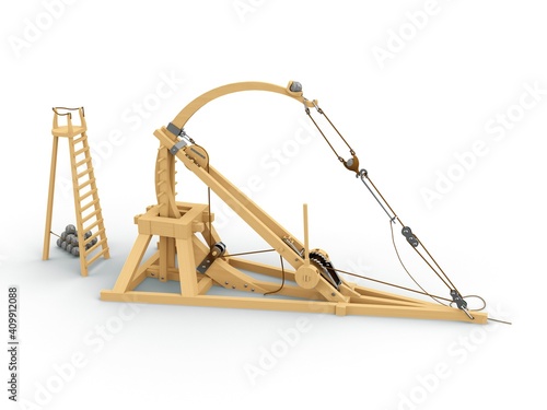 Catapult, Leonardo da Vinci, Codex Atlanticus/0148r 