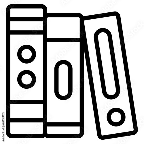 Trendy design of binders icon