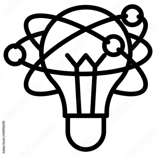 scientific idea icon in ar