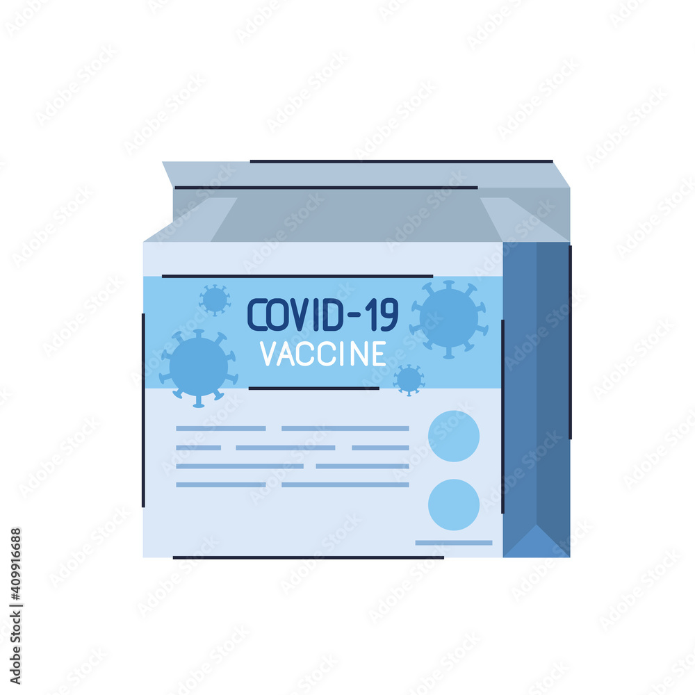covid19 virus vaccines vials packing box vector illustration design covid19 virus vaccines vials packing box vector illustration design