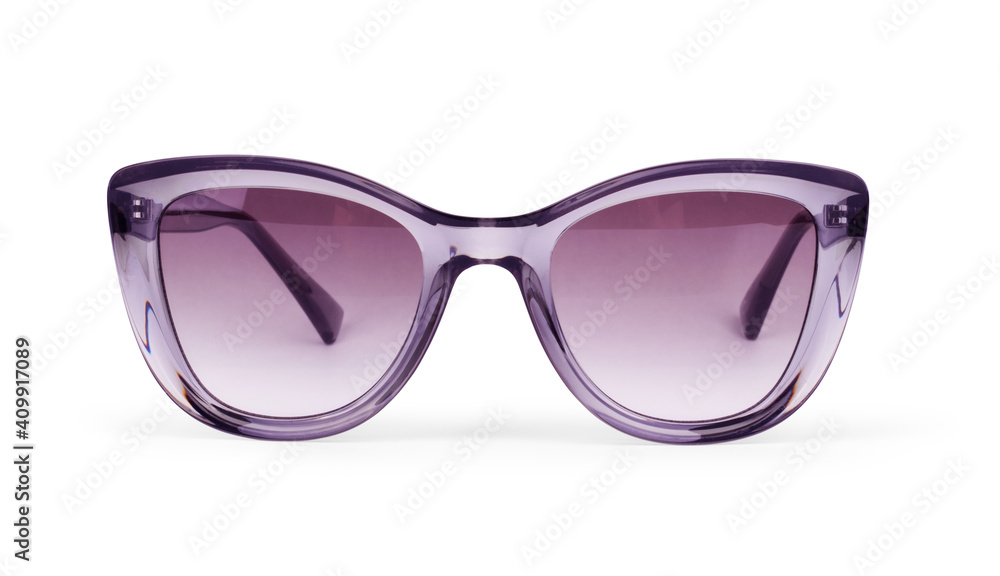 sunglasses close up with white background