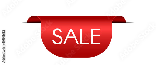 Big sale red badge. Discount promo sticker. Vector realistic 3D promotion tag for website or banner